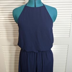Blue Halter maxi dress